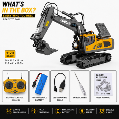 Zoblex™ BuildMaster RC Excavator